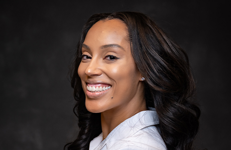 Irving dental patient showing off her smile