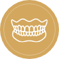 Set of implant dentures icon