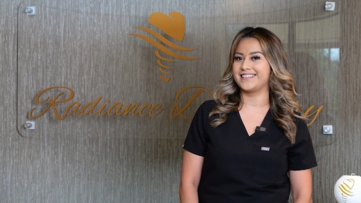 Dental treatment coordinator Isabel smiling