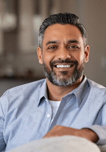 man smiling