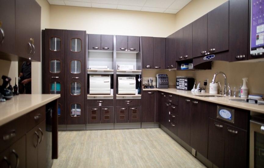 Storage area in dental office