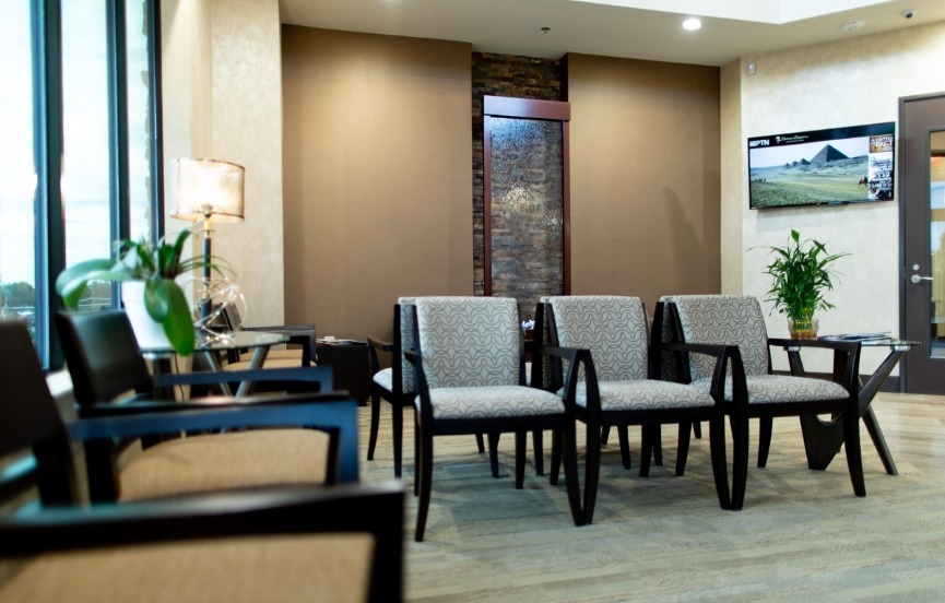 Several chairs in waiting area
